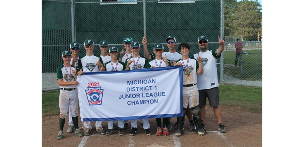 Freeland Little League District 1 Juniors Division Champs